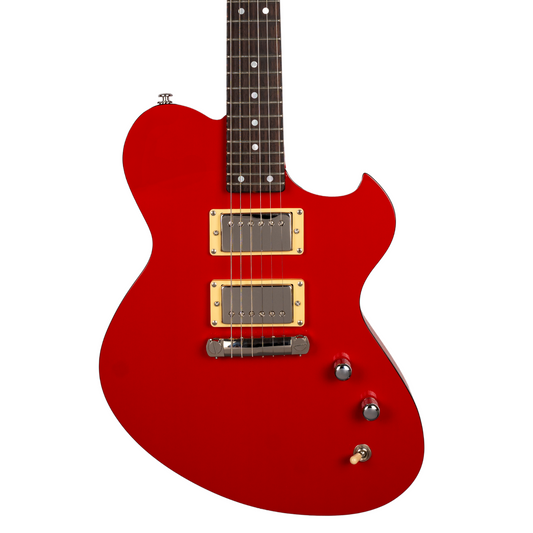 NEWMAN HONEYCOMB SENIOR HH GUITAR-X - ROSSA CORSA W/ TORTOISESHELL BINDING