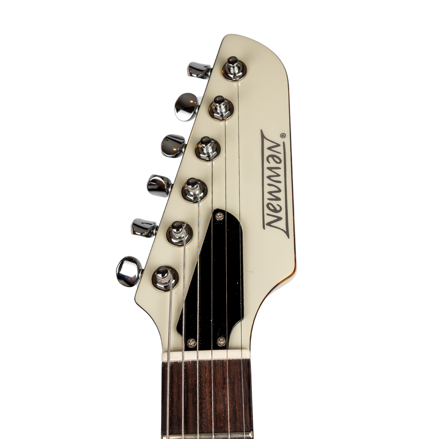 NEWMAN HONEYCOMB SENIOR HH GUITAR-X - BIANCO AVUS W/ TORTOISESHELL BINDING