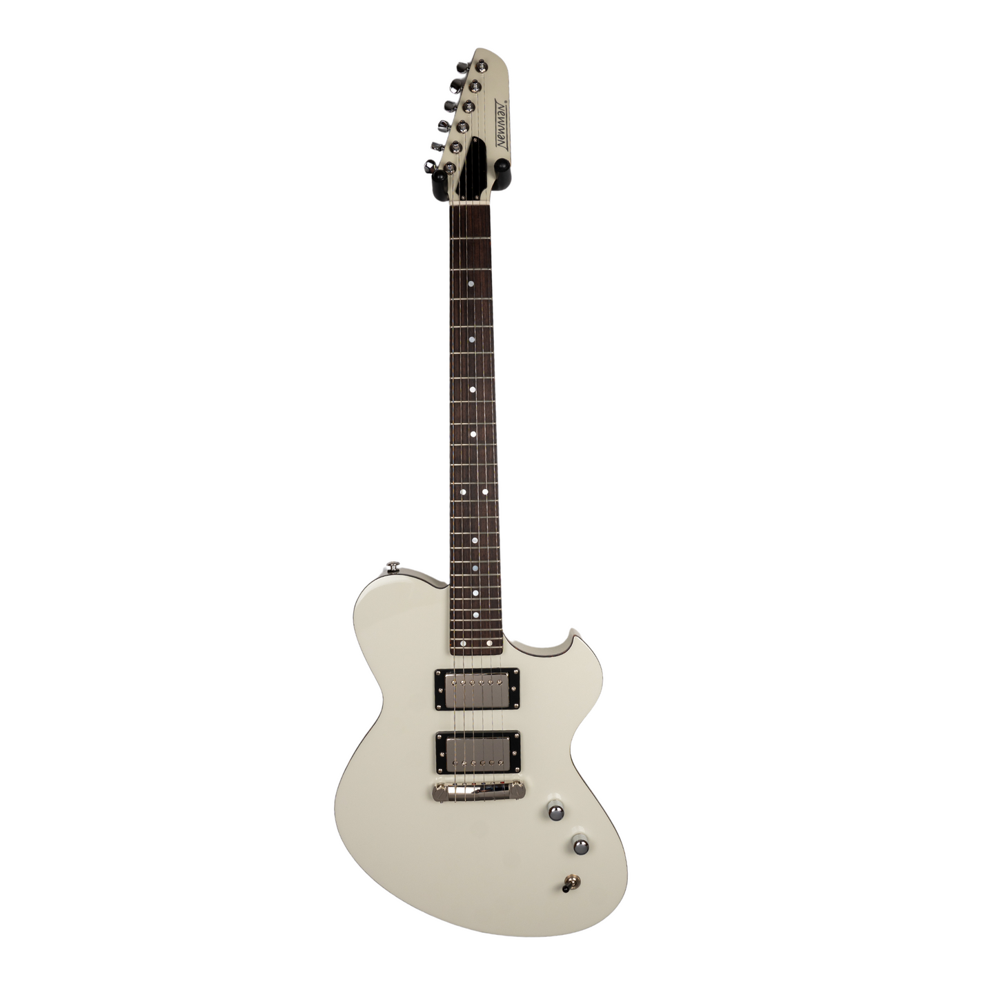 NEWMAN HONEYCOMB SENIOR HH GUITAR-X - BIANCO AVUS W/ TORTOISESHELL BINDING