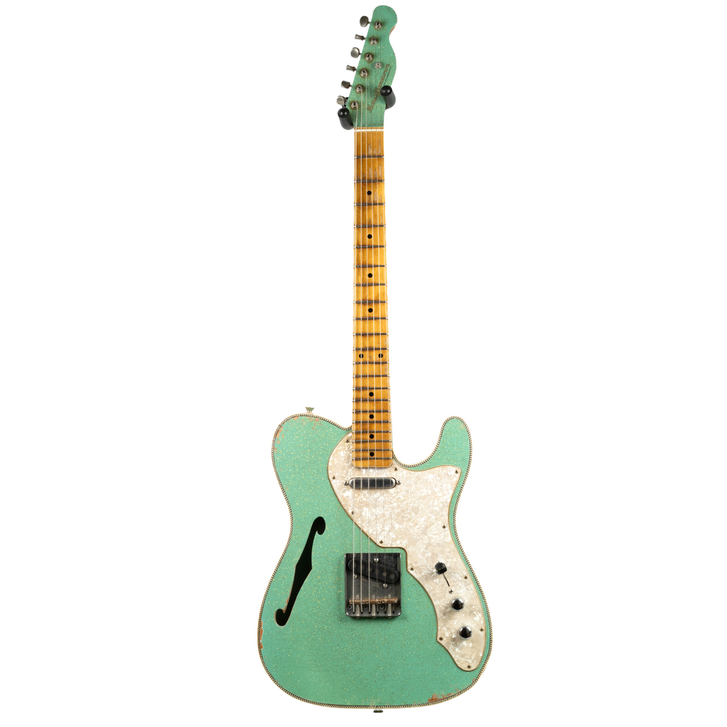 Kauffmann 56T Thinline Herringbone Sea Foam Green Sparkle TTTM - 25038