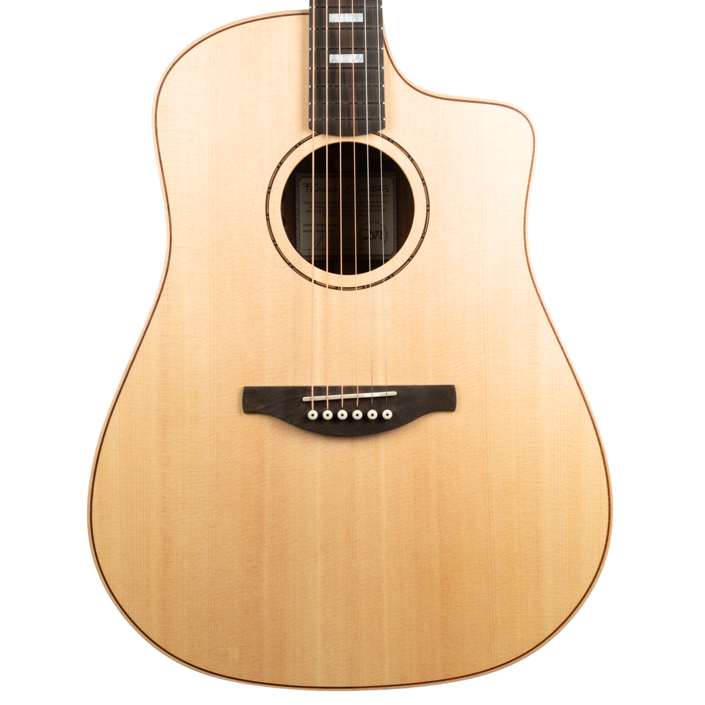 Fenech Guitars VTP Series Grand D78 Cutaway Blackwood