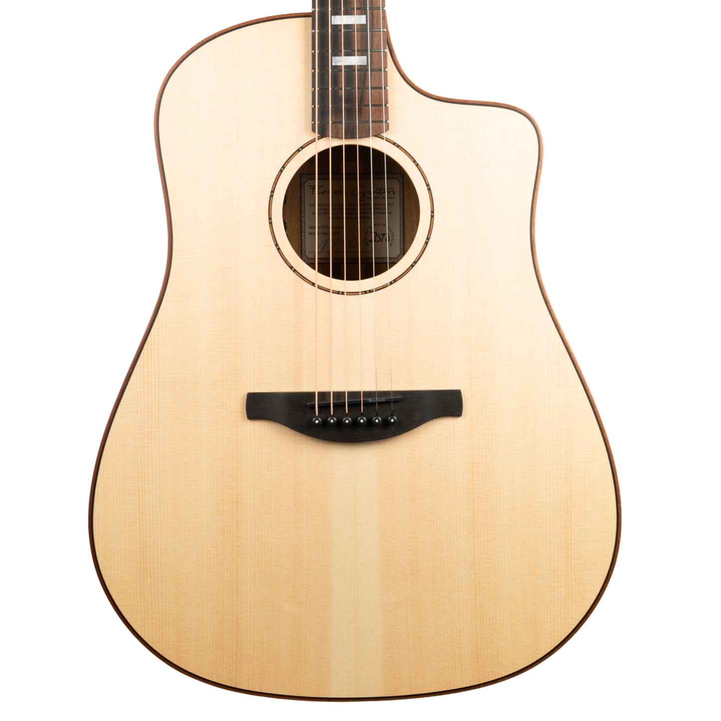 Fenech Guitars VTP Series D78 Cutaway Camphor