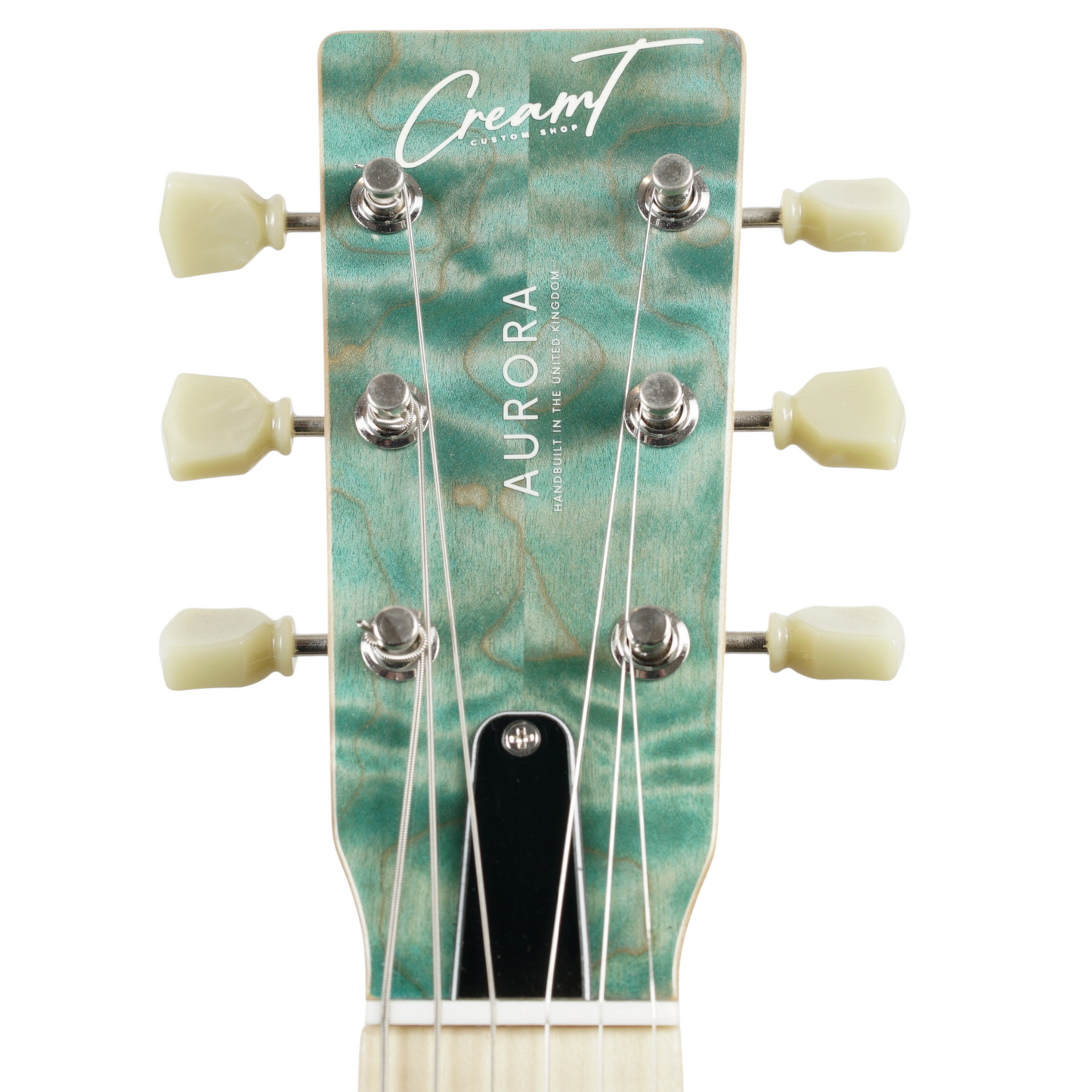 AURORA CUSTOM MP2 "CREAM DE LA CREME" GUITAR-X PICKUP SWAPPING - LAGUNA MADRE #32317 (INCLUDES FREE HISCOX HARDCASE)