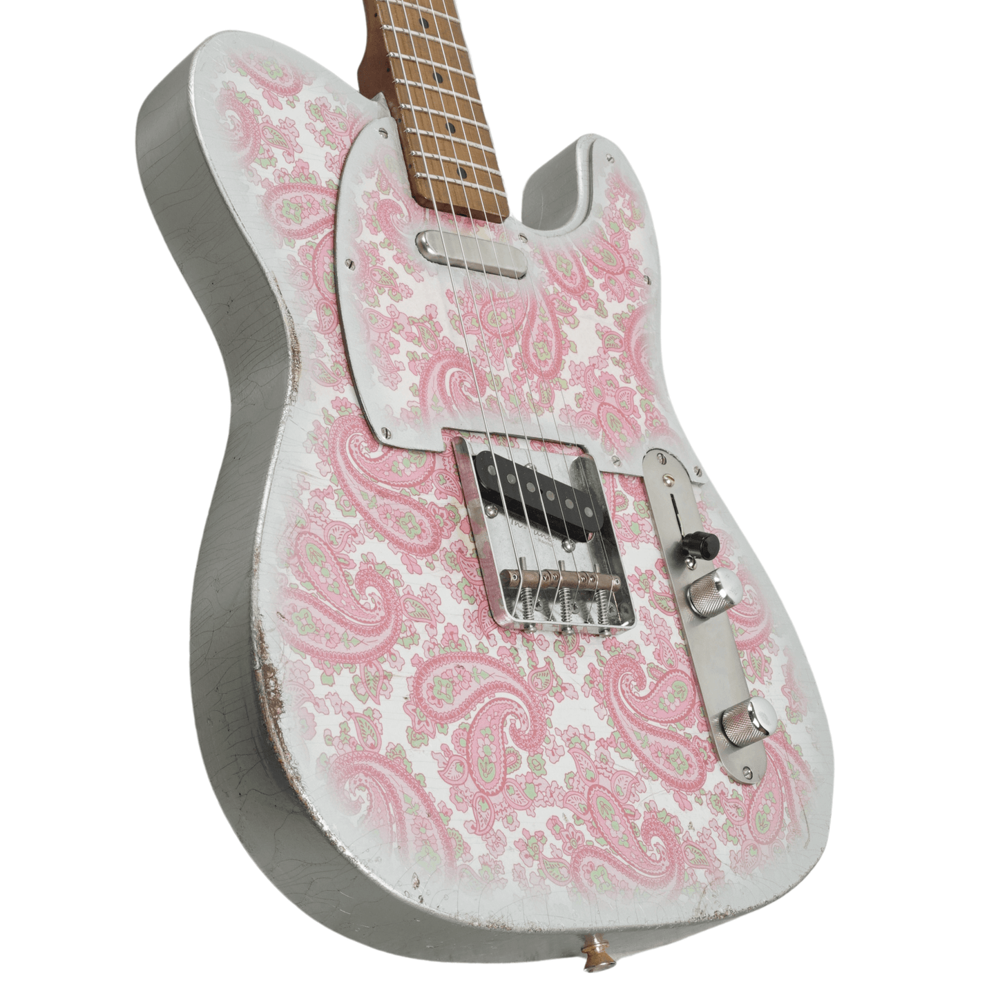 Kauffmann 56T Roasted Maple Neck Silver Paisley TTTM - 24434