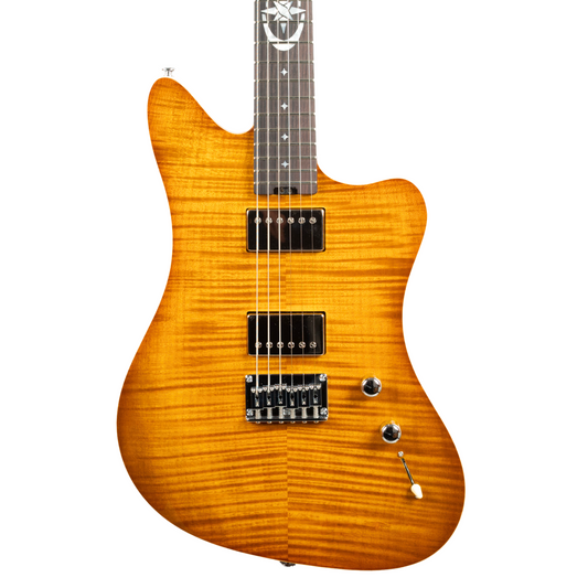 CROSSFIRE CUSTOM CREAM DE LA CREME GUITAR-X PICKUP SWAPPING - CARAMEL #CC0006