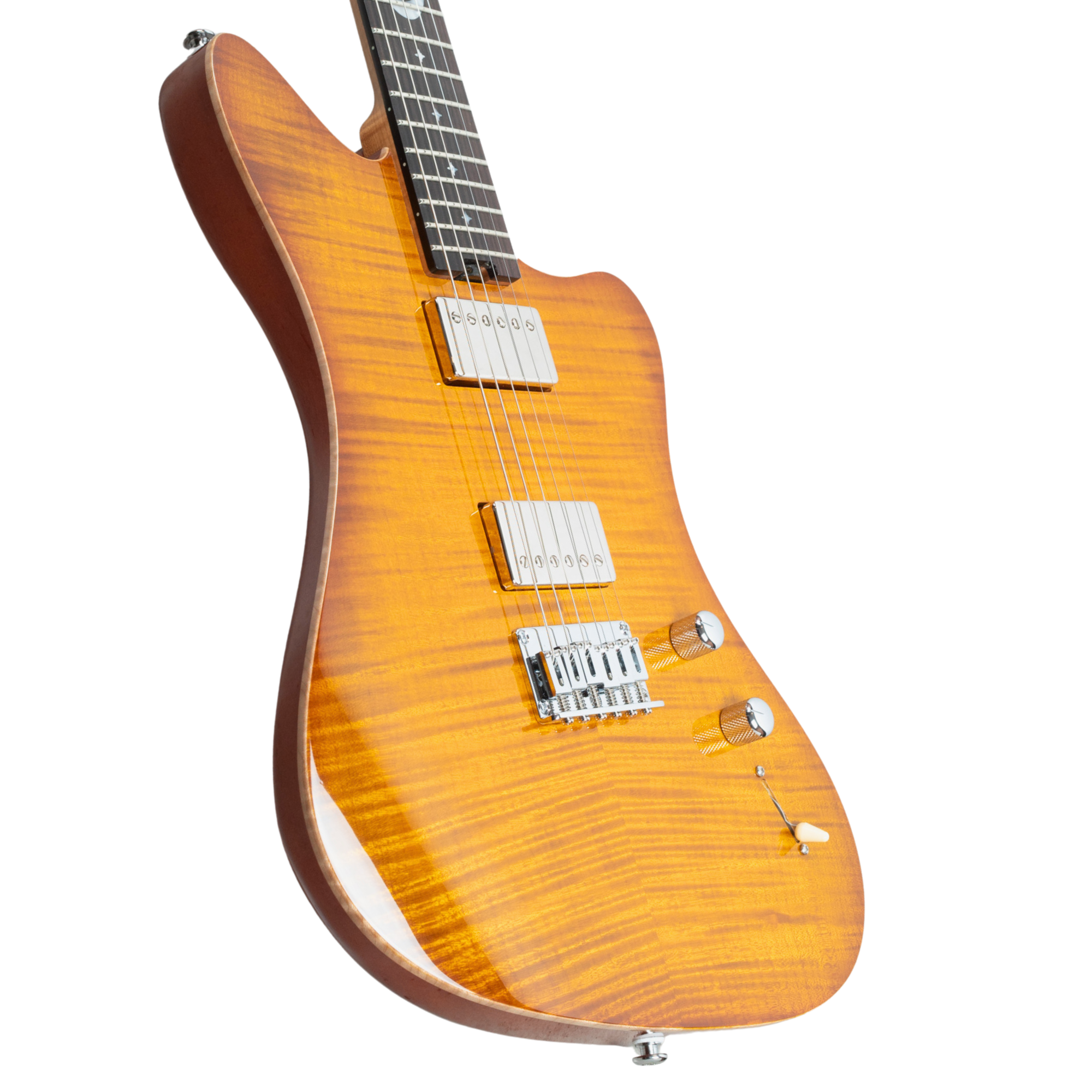 CROSSFIRE CUSTOM CREAM DE LA CREME GUITAR-X PICKUP SWAPPING - CARAMEL #CC0006