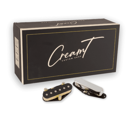 Cream T Custom Shop Caster Single-Coil Set - Raw Nickel - Aurora Music Works