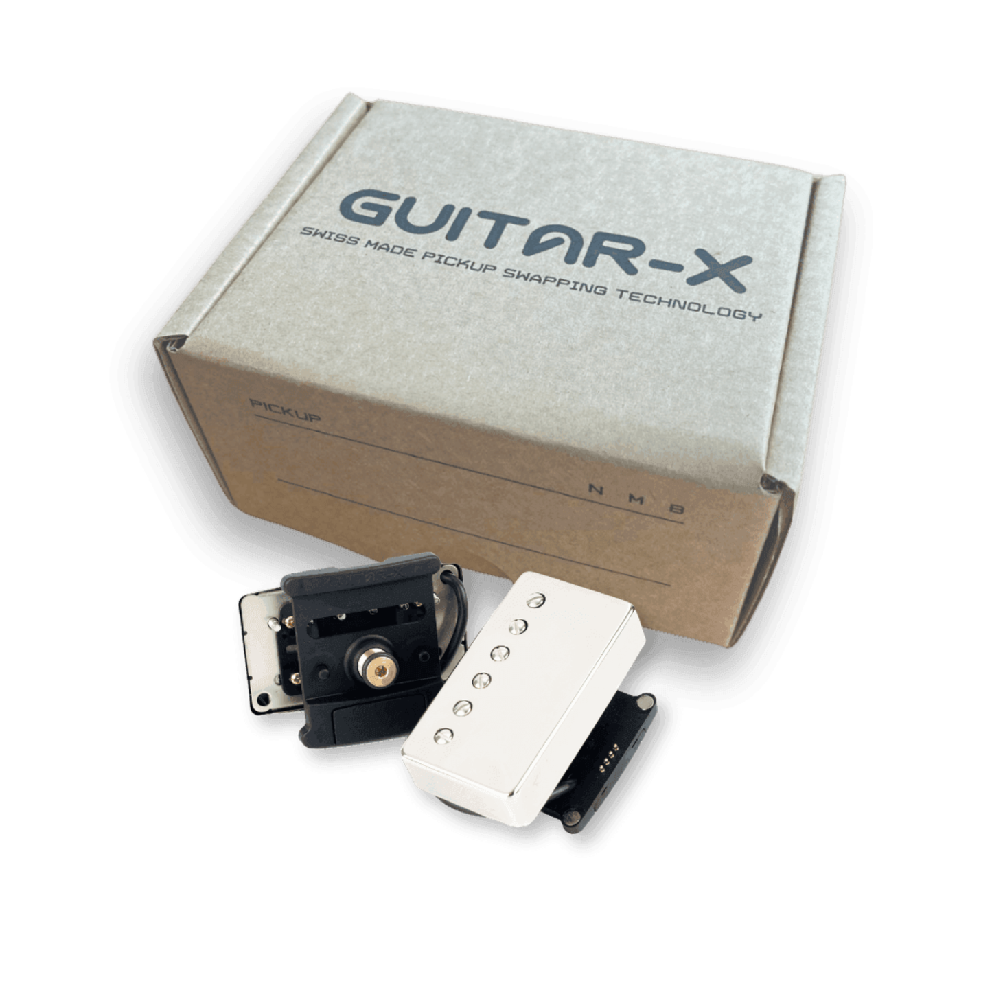 Cream T Custom Shop Hot Sauce Humbucker Set w/ Guitar-X Pickup Swapping - Raw Nickel