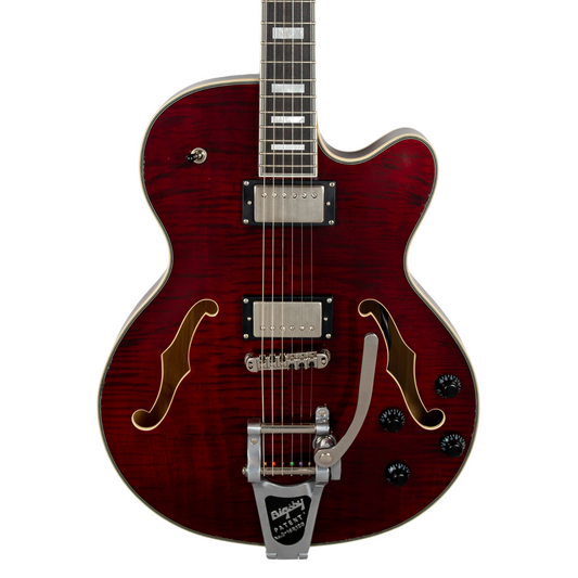 Stromberg Monterey w/ Bigsby - Trans Red Medium Aged