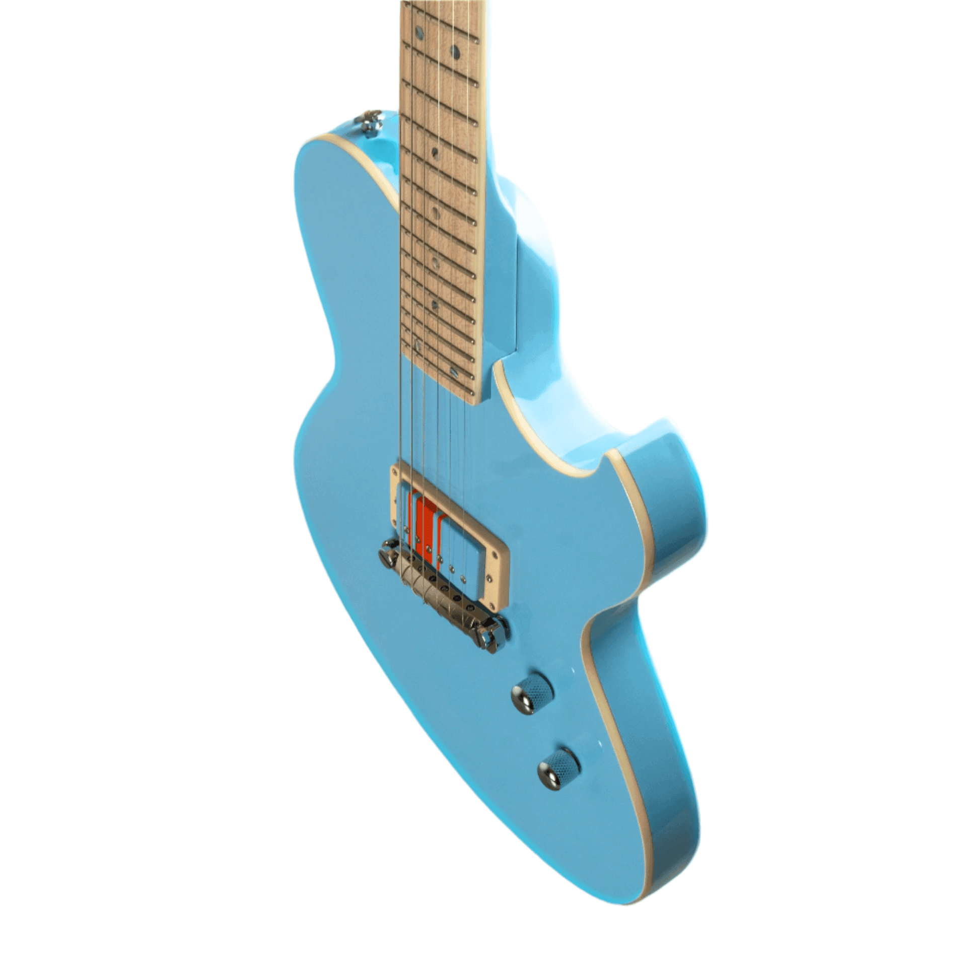 NEWMAN HONEYCOMB JUNIOR GT-40 GUITAR-X BABY BLUE (2 PICKUPS INCLUDED) - 040824 Aurora Music Works