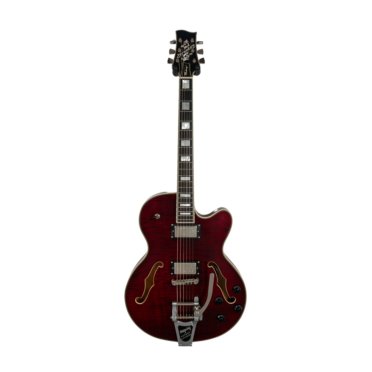 Stromberg Monterey w/ Bigsby - Trans Red Medium Aged