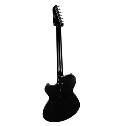 NEWMAN HONEYCOMB SENIOR HH GUITAR-X - NERO DAYTONA W/ TORTOISESHELL BINDING