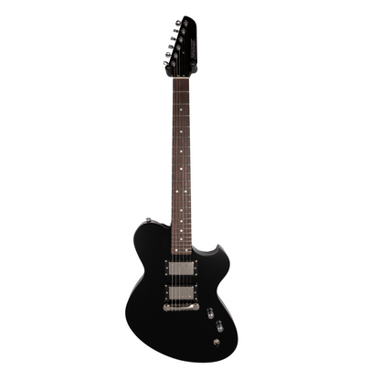 NEWMAN HONEYCOMB SENIOR HH GUITAR-X - NERO DAYTONA W/ TORTOISESHELL BINDING