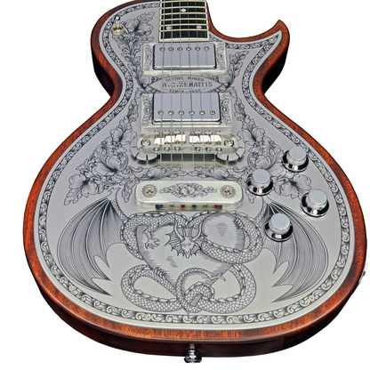 Zemaitis Guitars MFG-AC-24 Dragon & Heart, Natural