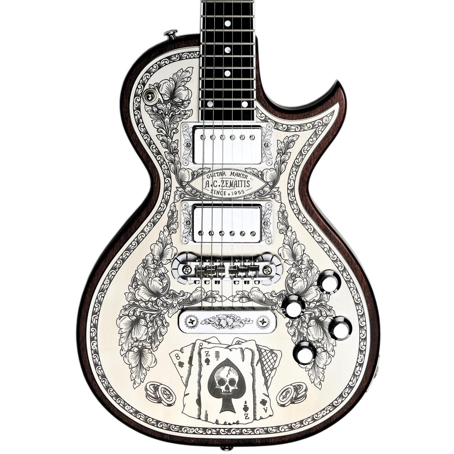 Zemaitis Guitars MFG-AC-24 Aces & 8s, Natural