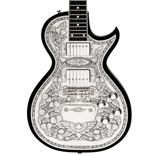 Zemaitis Guitars MFG-AC-24 Leaf, Black