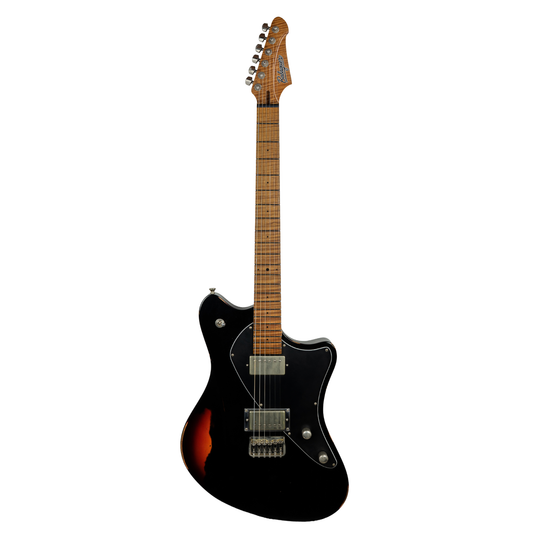 Balaguer Guitars USA Series Espada, Aged Black Over Sunburst