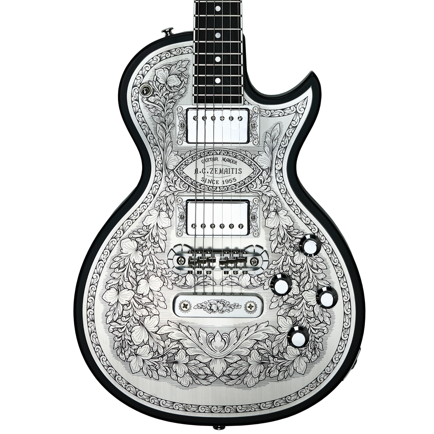 Zemaitis Guitars MFG-AC-22 Leaf, Black