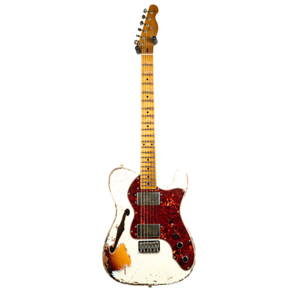 Kauffmann 56T Thinline Olympic White over Three-Tone Sunburst - 25154