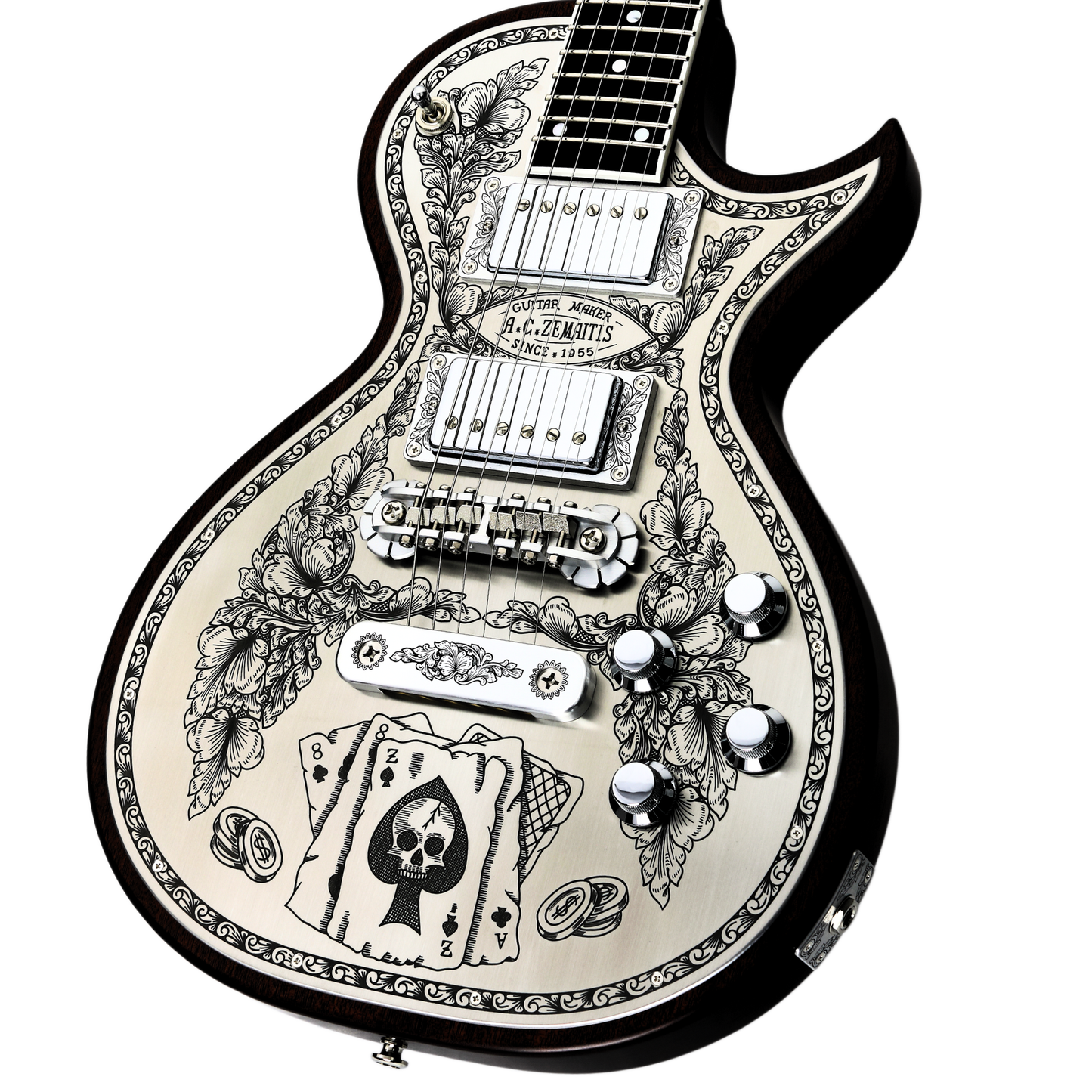 Zemaitis Guitars MFG-AC-24 Aces & 8s, Natural