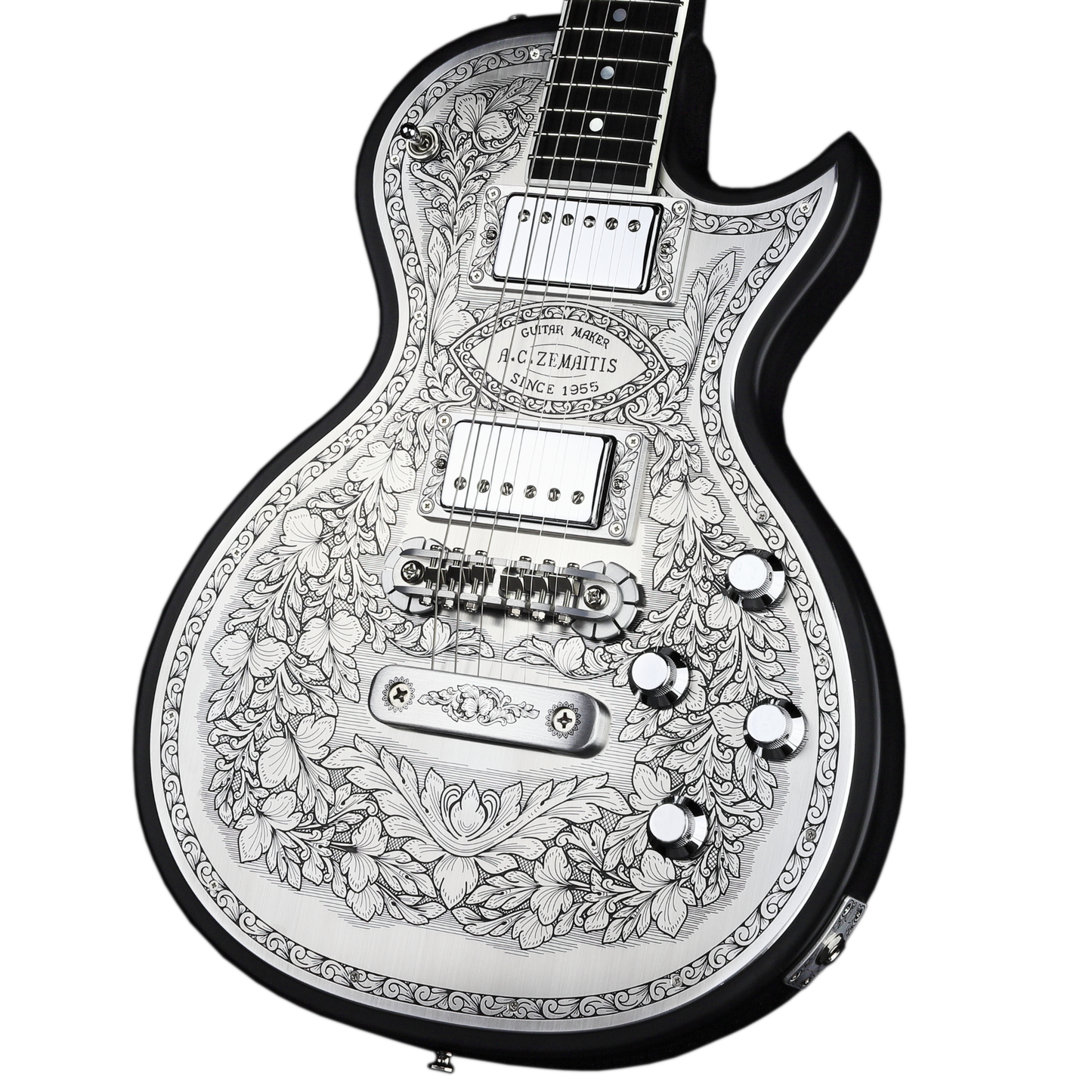 Zemaitis Guitars MFG-AC-22 Leaf, Black