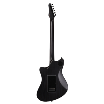 Balaguer Guitars MITCH6 Espada Baritone, Satin Two-Tone Black Edge Burst