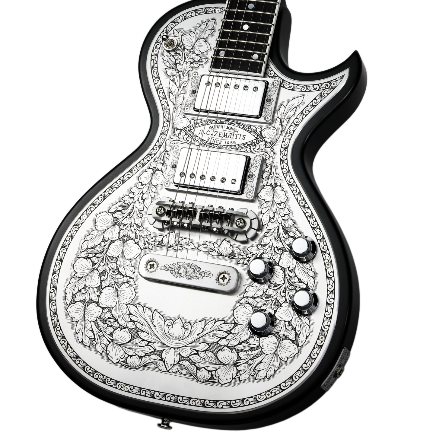 Zemaitis Guitars MFG-AC-24 Leaf, Black