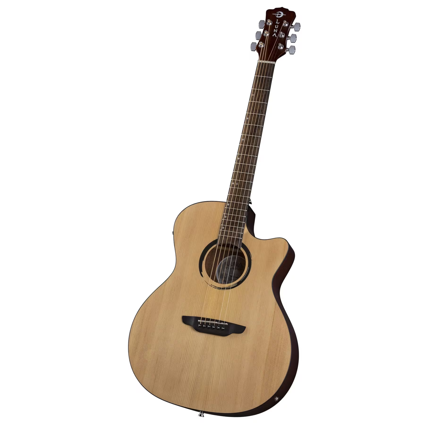 Luna Guitars Wabi Sabi Grand Concert Cutaway A/E, Satin Natural