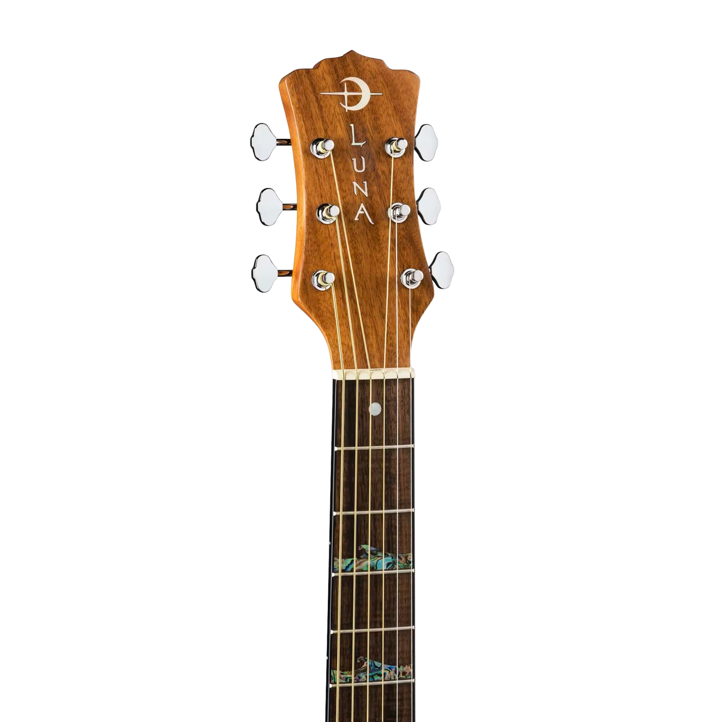 Luna Guitars High Tide Koa Grand Concert Cutaway A/E, Satin Natural