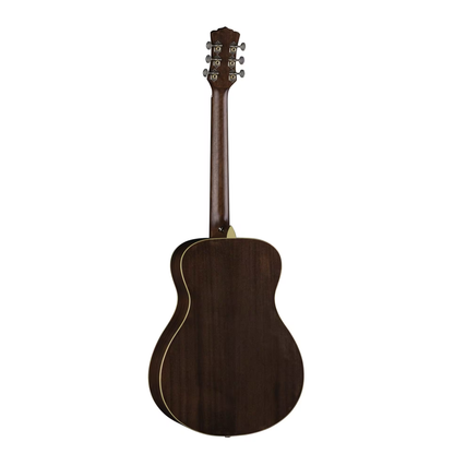 Luna Guitars Art Vintage Folk Solid Top Distressed, Vintage Brownburst
