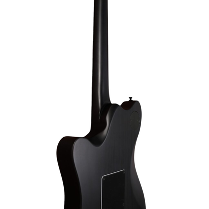 Balaguer Guitars MITCH6 Espada Baritone, Satin Two-Tone Black Edge Burst