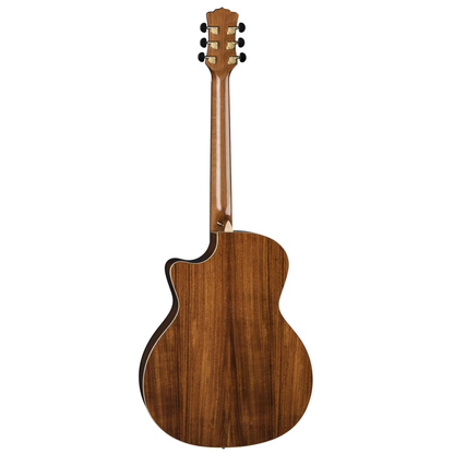 Luna Guitars Vista Eagle Cutaway A/E w/ Hardshell Case, Gloss Natural