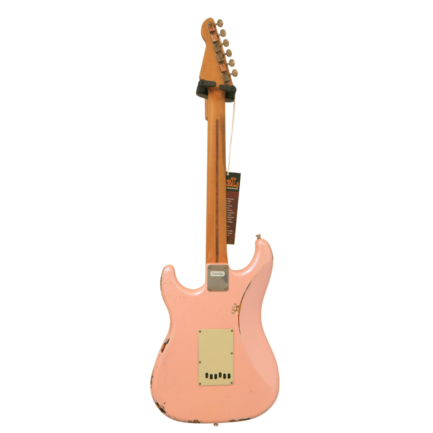 LSL Saticoy 22 SSS Iced Pink Over 3 Tone Vintage Sunburst