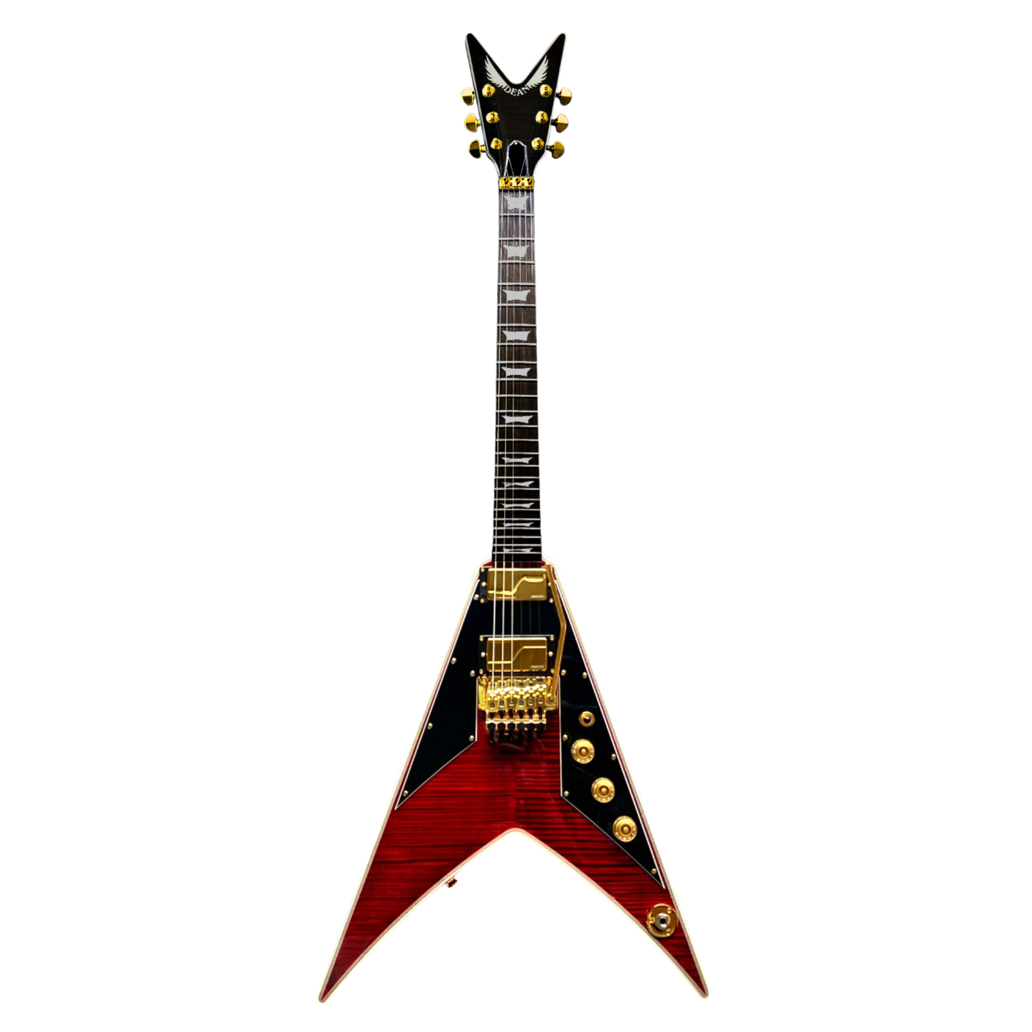 Dean Guitars Vengeance Select PG Floyd Fluence FM MYK Miyako Signature Trans Red
