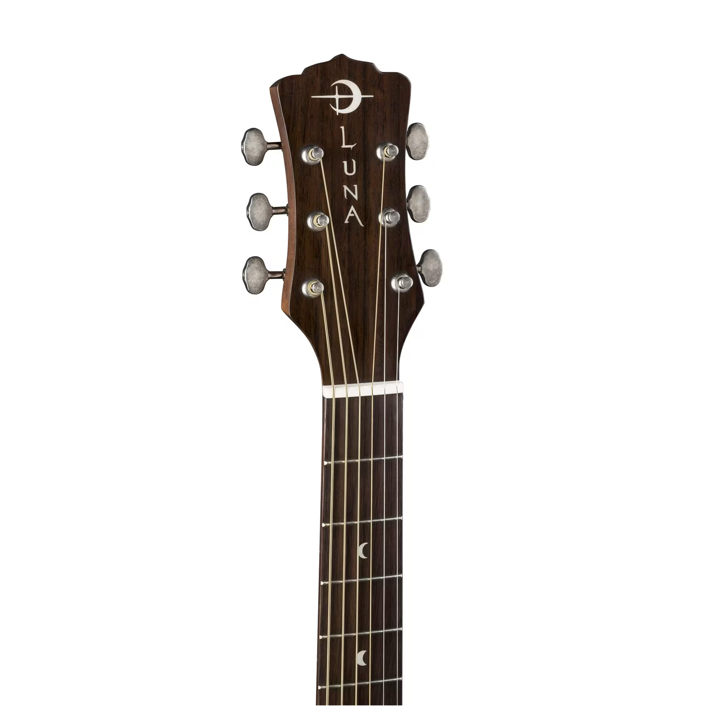 Luna Guitars Art Vintage Folk Solid Top Distressed, Vintage Brownburst
