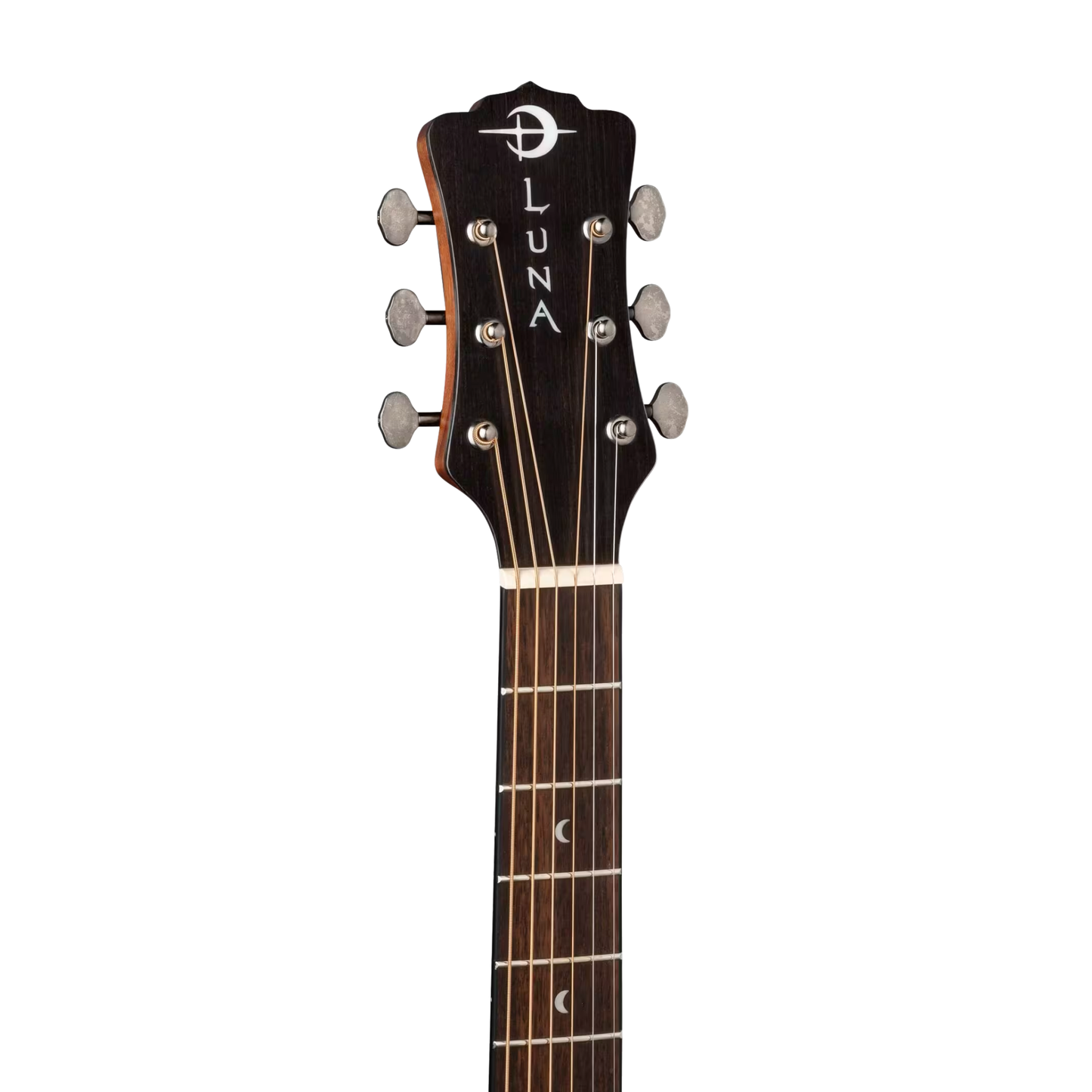 Luna Guitars Art Vintage Grand Auditorium A/E Solid Top Distressed, Vintage Brownburst