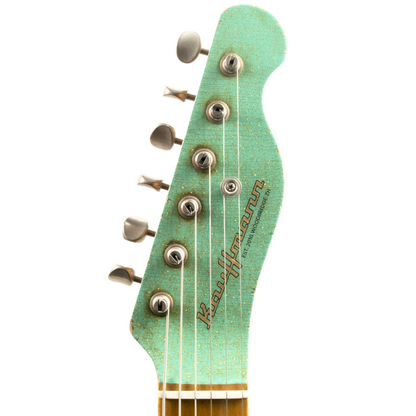 Kauffmann 56T Thinline Herringbone Sea Foam Green Sparkle TTTM - 25038