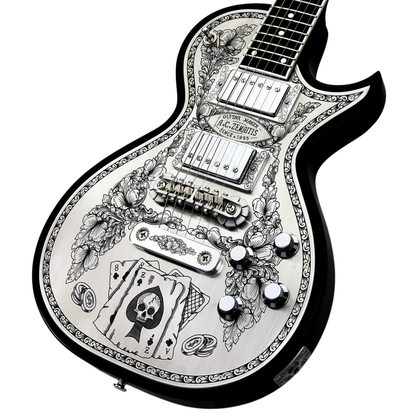 Zemaitis Guitars MFG-AC-24 Aces & 8s, Black