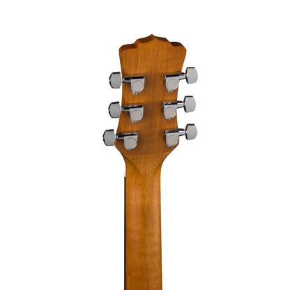 Luna Guitars Safari Tattoo Travel Guitar w/ Gigbag, Satin Natural