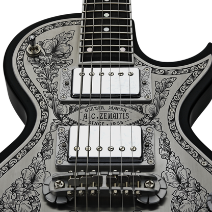 Zemaitis Guitars MFG-AC-24 Aces & 8s, Black