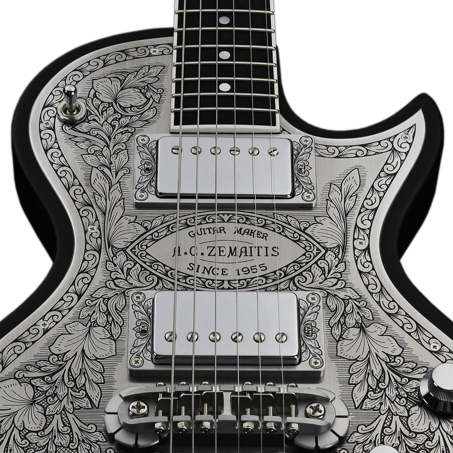 Zemaitis Guitars MFG-AC-22 Leaf, Black