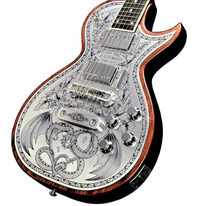 Zemaitis Guitars MFG-AC-24 Dragon & Heart, Natural