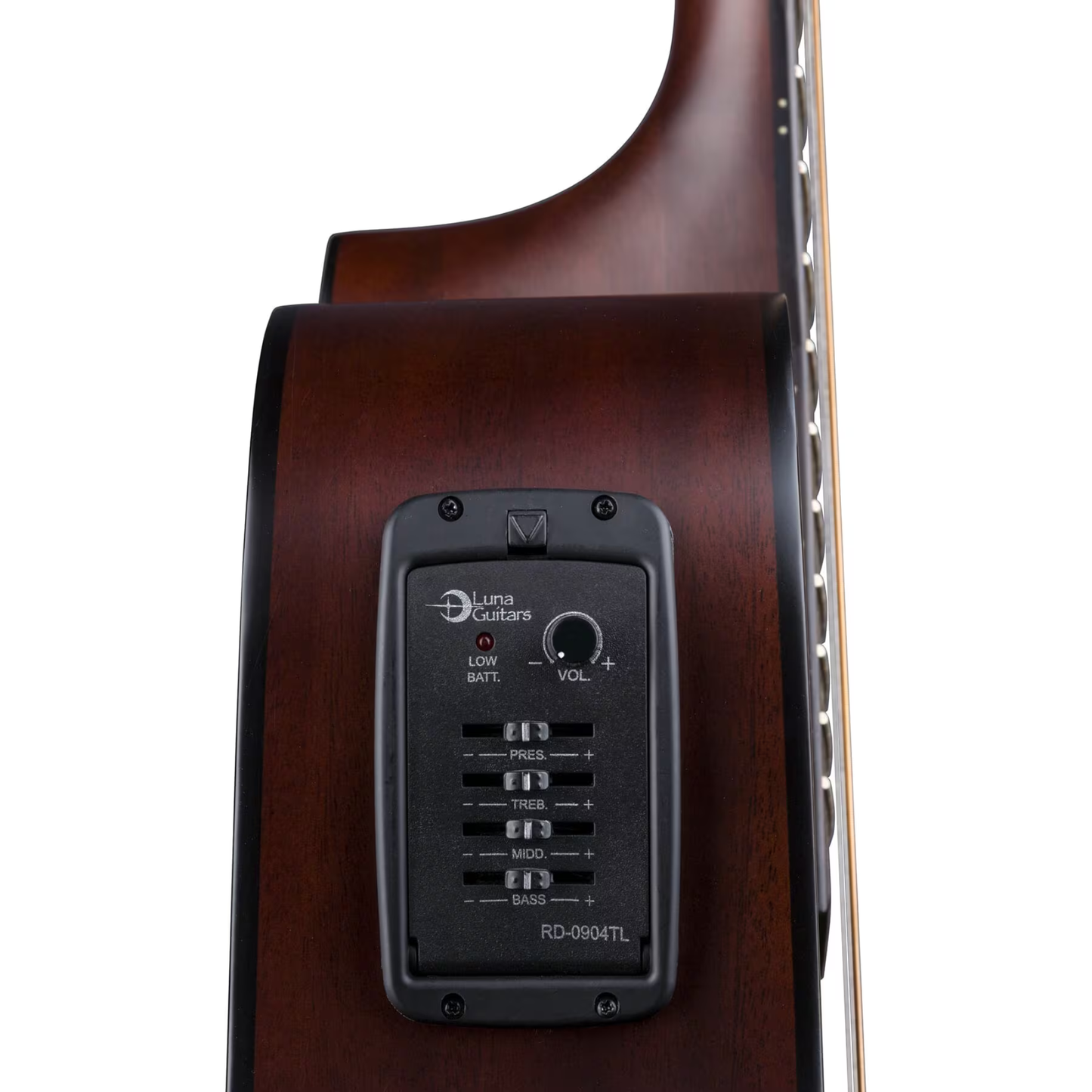 Luna Guitars Wabi Sabi Grand Concert Cutaway A/E, Satin Natural