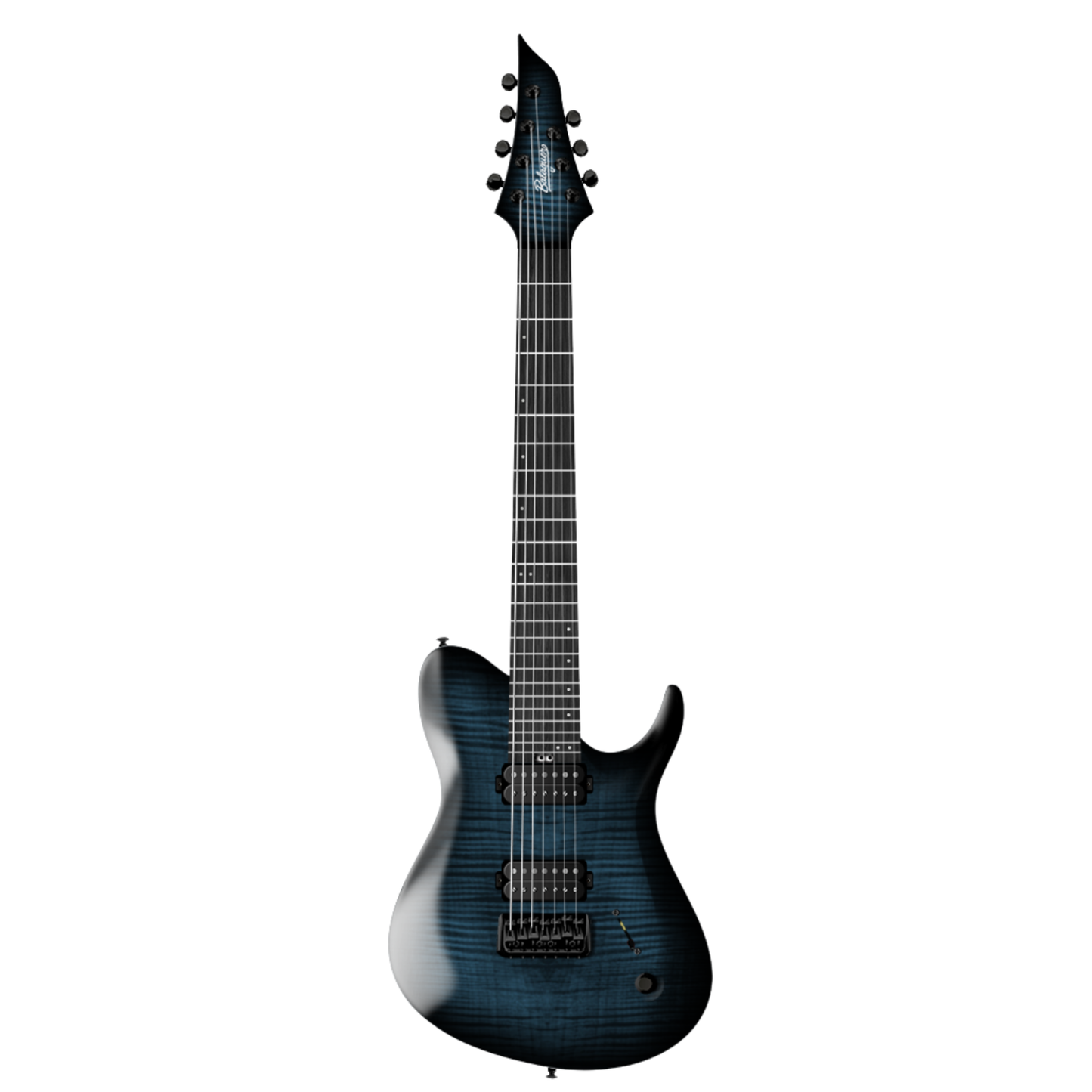 Balaguer Guitars Standard Series Seraph 7, Satin Royal Blue Burst