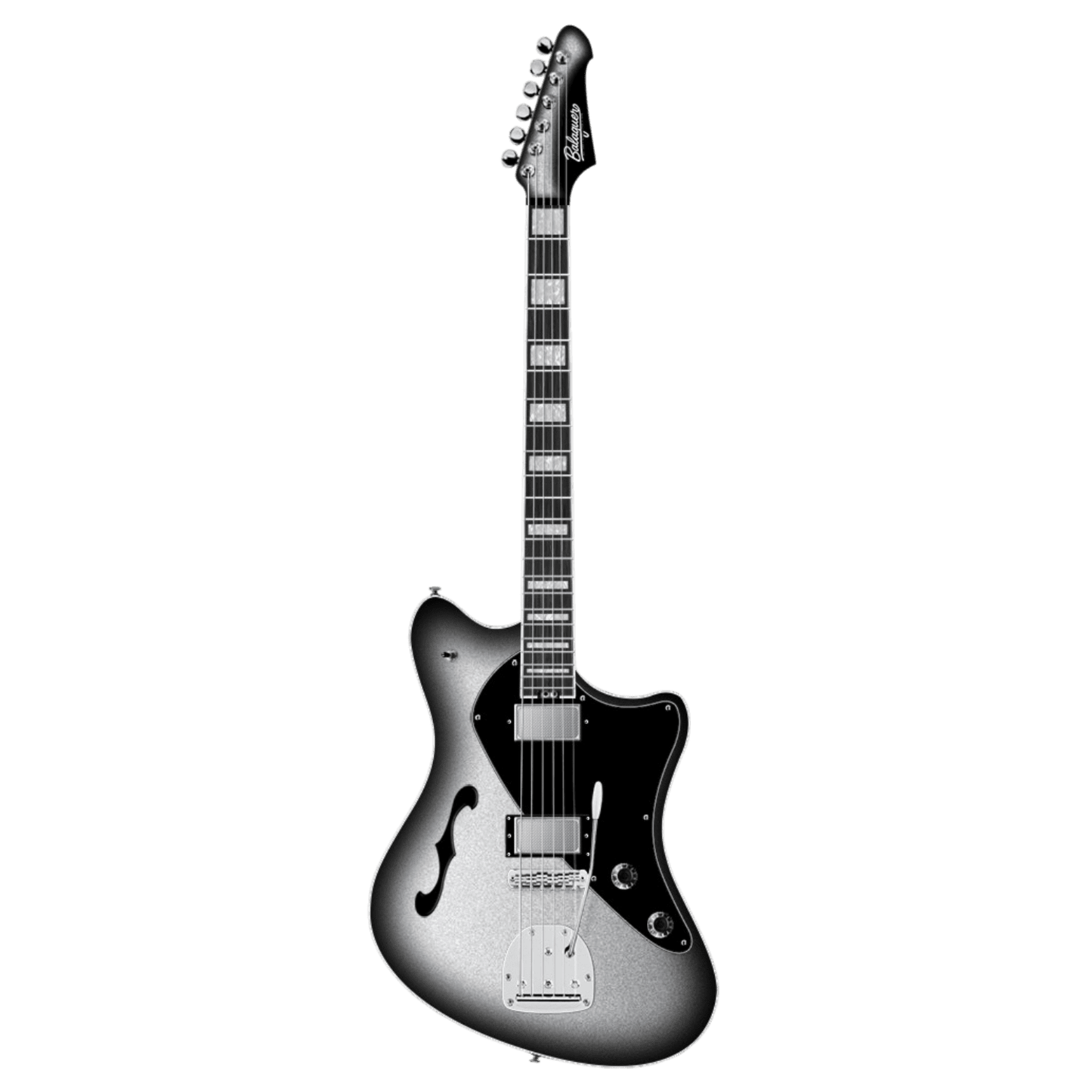 Balaguer Guitars Standard Series Espada Ambient Baritone, Gloss Metallic Silverburst