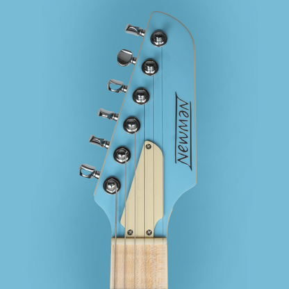 NEWMAN HONEYCOMB JUNIOR GT-40 FIXED PICKUPS - BABY BLUE W/ RACING STRIPES Aurora Music Works