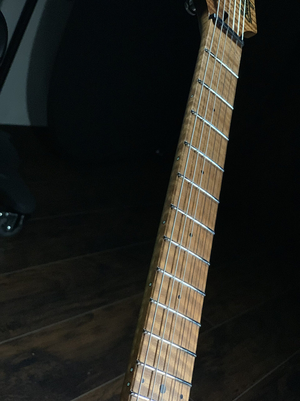 Balaguer Guitars USA Series Espada, Aged Black Over Sunburst