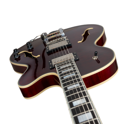 Stromberg Monterey w/ Bigsby - Trans Red Medium Aged