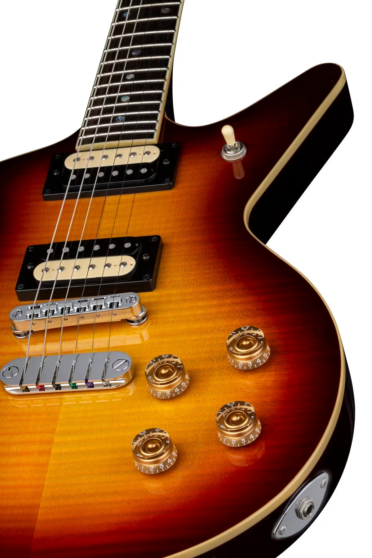 Dean Guitars Cadillac 1980 Flame Maple Trans Cherry Sunburst