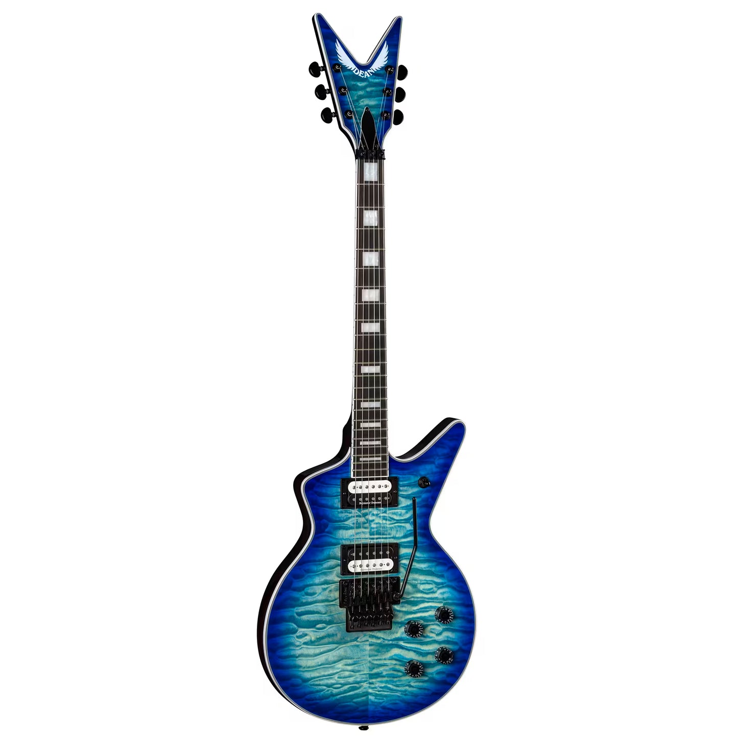 Dean Guitars Cadillac Select Quilt Top Floyd Ocean Burst